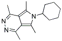 6-CYCLOHEXYL-1,4,5,7-TETRAMETHYL-6H-PYRROLO[3,4-D]PYRIDAZINE Struktur