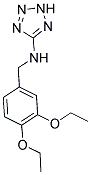 N-(3,4-DIETHOXYBENZYL)-2H-TETRAZOL-5-AMINE Struktur