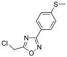 5-CHLOROMETHYL-3-(4-METHYLSULFANYL-PHENYL)-[1,2,4]OXADIAZOLE Struktur