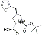 BOC-(S)-GAMMA-(2-FURANYLMETHYL)-L-PROLINE Struktur