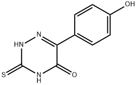 6-(4-HYDROXY-PHENYL)-3-MERCAPTO-4H-[1,2,4]TRIAZIN-5-ONE Struktur