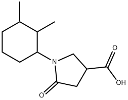 1-(2,3-DIMETHYLCYCLOHEXYL)-5-OXOPYRROLIDINE-3-CARBOXYLIC ACID Struktur