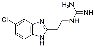 2-GUANIDINYLETHYL-5(6)-CHLORO-BENZIMIDAZOL Struktur