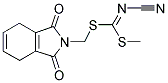 METHYL [(1,3-DIOXO-1H-ISOINDOL-2(3H,4H,7H)-YL)METHYL] CYANOCARBONIMIDODITHIOATE Struktur