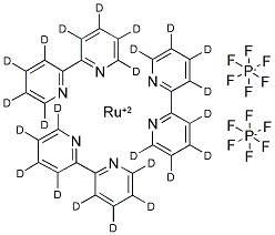 TRIS(2,2'-BIPYRIDYL-D8)RUTHENIUM(II) HEXAFLUOROPHOSPHATE Struktur