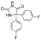 5,5-BIS(4-FLUOROPHENYL)IMIDAZOLIDINE-2,4-DIONE Struktur