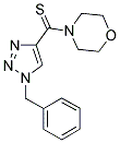 4-[(1-BENZYL-1H-1,2,3-TRIAZOL-4-YL)CARBONOTHIOYL]MORPHOLINE Struktur