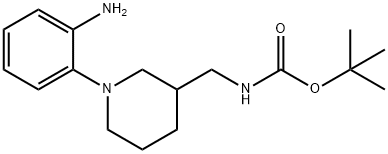 [1-(2-AMINO-PHENYL)-PIPERIDIN-3-YLMETHYL]-CARBAMIC ACID TERT-BUTYL ESTER Struktur