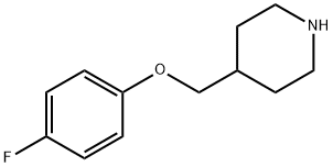 4-[(4-FLUOROPHENOXY)METHYL]PIPERIDINE Struktur