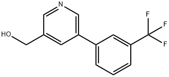 (5-[3-(TRIFLUOROMETHYL)PHENYL]PYRIDIN-3-YL)METHANOL Struktur