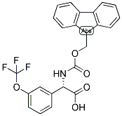 (S)-[(9H-FLUOREN-9-YLMETHOXYCARBONYLAMINO)]-(3-TRIFLUOROMETHOXY-PHENYL)-ACETIC ACID Struktur