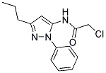 2-CHLORO-N-(1-PHENYL-3-PROPYL-1H-PYRAZOL-5-YL)ACETAMIDE Struktur