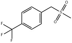 4-TRIFLUOROMETHYLBENZYLMETHYLSULFONE Struktur