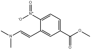 METHYL 3-[(E)-2-(DIMETHYLAMINO)ETHENYL]-4-NITROBENZENECARBOXYLATE Struktur