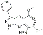 DIMETHYL 8-METHYL-6-PHENYL-8H-PYRAZOLO[4,3-E][1,2,3]TRIAZOLO[1,5-A]PYRIDINE-3,4-DICARBOXYLATE Struktur