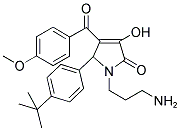 1-(3-AMINOPROPYL)-5-[4-(TERT-BUTYL)PHENYL]-3-HYDROXY-4-(4-METHOXYBENZOYL)-1,5-DIHYDRO-2H-PYRROL-2-ONE Struktur