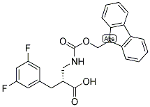 (R)-3-(3,5-DIFLUORO-PHENYL)-2-[(9H-FLUOREN-9-YLMETHOXYCARBONYLAMINO)-METHYL]-PROPIONIC ACID Struktur