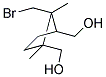 [2-(BROMOMETHYL)-3-(HYDROXYMETHYL)-1,2-DIMETHYLCYCLOPENTYL]METHANOL Struktur