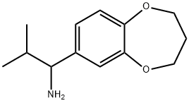 1-(3,4-DIHYDRO-2H-BENZO[B][1,4]DIOXEPIN-7-YL)-2-METHYL-PROPYLAMINE Struktur