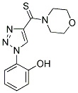 2-[4-(MORPHOLIN-4-YLCARBONOTHIOYL)-1H-1,2,3-TRIAZOL-1-YL]PHENOL Struktur