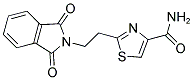 2-[2-(1,3-DIOXO-1,3-DIHYDRO-2H-ISOINDOL-2-YL)ETHYL]-1,3-THIAZOLE-4-CARBOXAMIDE Struktur