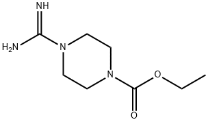 4-CARBAMIMIDOYL-PIPERAZINE-1-CARBOXYLIC ACID ETHYL ESTER Struktur