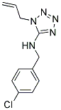 1-ALLYL-N-(4-CHLOROBENZYL)-1H-TETRAZOL-5-AMINE Struktur