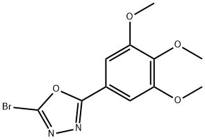 2-BROMO-5-(3,4,5-TRIMETHOXYPHENYL)-1,3,4-OXADIAZOLE Struktur