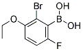 2-BROMO-3-ETHOXY-6-FLUOROPHENYLBORONIC ACID Struktur