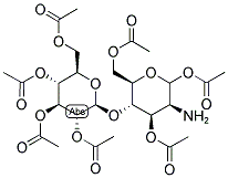 2-AMINO-2-DEOXY-1,3,6,2',3',4',6'-O-HEPTAACETYLCELLOBIOSE Struktur