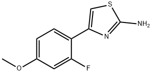 4-(2-FLUORO-4-METHOXY-PHENYL)-THIAZOL-2-YLAMINE Struktur