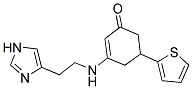 3-{[2-(1H-IMIDAZOL-4-YL)ETHYL]AMINO}-5-THIEN-2-YLCYCLOHEX-2-EN-1-ONE Struktur