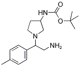 3-N-BOC-1-(2-AMINO-1-P-TOLYL-ETHYL)-PYRROLIDINE Struktur