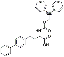 (S)-4-BIPHENYL-4-YL-2-(9H-FLUOREN-9-YLMETHOXYCARBONYLAMINO)-BUTYRIC ACID Struktur