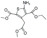 4-ETHYL 2-METHYL 5-AMINO-3-(2-METHOXY-2-OXOETHYL)THIOPHENE-2,4-DICARBOXYLATE Struktur