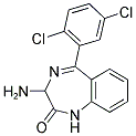 3-AMINO-5-(2,5-DICHLORO-PHENYL)-1,3-DIHYDRO-BENZO[E][1,4]DIAZEPIN-2-ONE Struktur