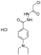 N'-(CHLOROACETYL)-4-(DIETHYLAMINO)BENZOHYDRAZIDE HYDROCHLORIDE Struktur