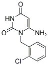 6-AMINO-1-(2-CHLORO-BENZYL)-1H-PYRIMIDINE-2,4-DIONE Struktur