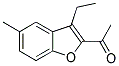 1-(3-ETHYL-5-METHYL-1-BENZOFURAN-2-YL)ETHANONE Struktur