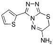 3-(2-THIENYL)-7H-[1,2,4]TRIAZOLO[3,4-B][1,3,4]THIADIAZIN-6-AMINE Struktur