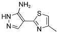 4-(4-METHYL-THIAZOL-2-YL)-2H-PYRAZOL-3-YLAMINE Struktur