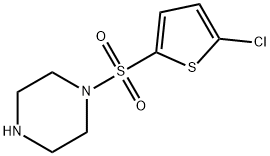 1-[(5-CHLOROTHIEN-2-YL)SULFONYL]PIPERAZINE Struktur