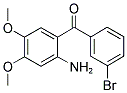 (2-AMINO-4,5-DIMETHOXY-PHENYL)-(3-BROMO-PHENYL)-METHANONE Struktur