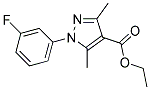 ETHYL 1-(3-FLUOROPHENYL)-3,5-DIMETHYL-1H-PYRAZOLE-4-CARBOXYLATE Struktur