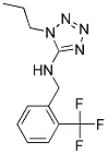 1-PROPYL-N-(2-(TRIFLUOROMETHYL)BENZYL)-1H-TETRAZOL-5-AMINE Struktur