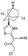 (2Z)-2-[4-(1-ADAMANTYL)-1,3-THIAZOL-2(3H)-YLIDENE]-4-CHLORO-3-OXOBUTANENITRILE Struktur