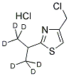 4-(CHLOROMETHYL)-2-[ISOPROPYL-1,1,1,3,3,3-D6]-TIAZOLE, HYDROCHLORIDE SALT Struktur