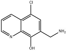 7-AMINOMETHYL-5-CHLORO-QUINOLIN-8-OL Struktur