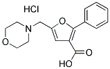 5-MORPHOLIN-4-YLMETHYL-2-PHENYL-FURAN-3-CARBOXYLIC ACID HYDROCHLORIDE Struktur