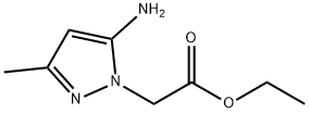 (5-AMINO-3-METHYL-PYRAZOL-1-YL)-ACETIC ACID ETHYL ESTER Struktur